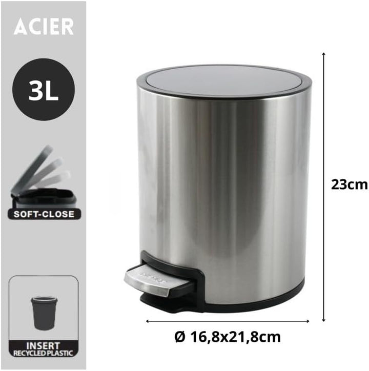 Spirella Kosmetikeimer Riku, 3 l
