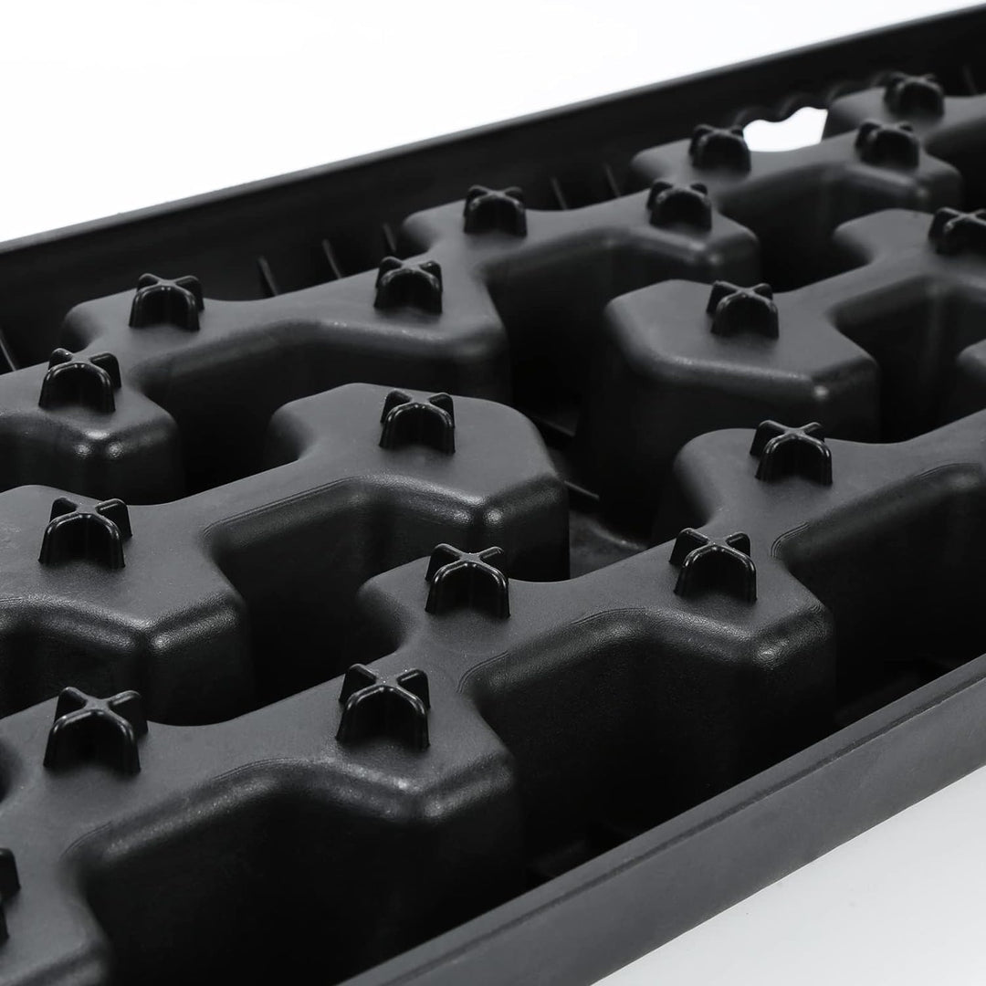 Gimisgu 2x Sandbleche Offroad Traktionsmatte Kunstoff Anfahrhilfe Recovery Board Tracks mit Aufbewah