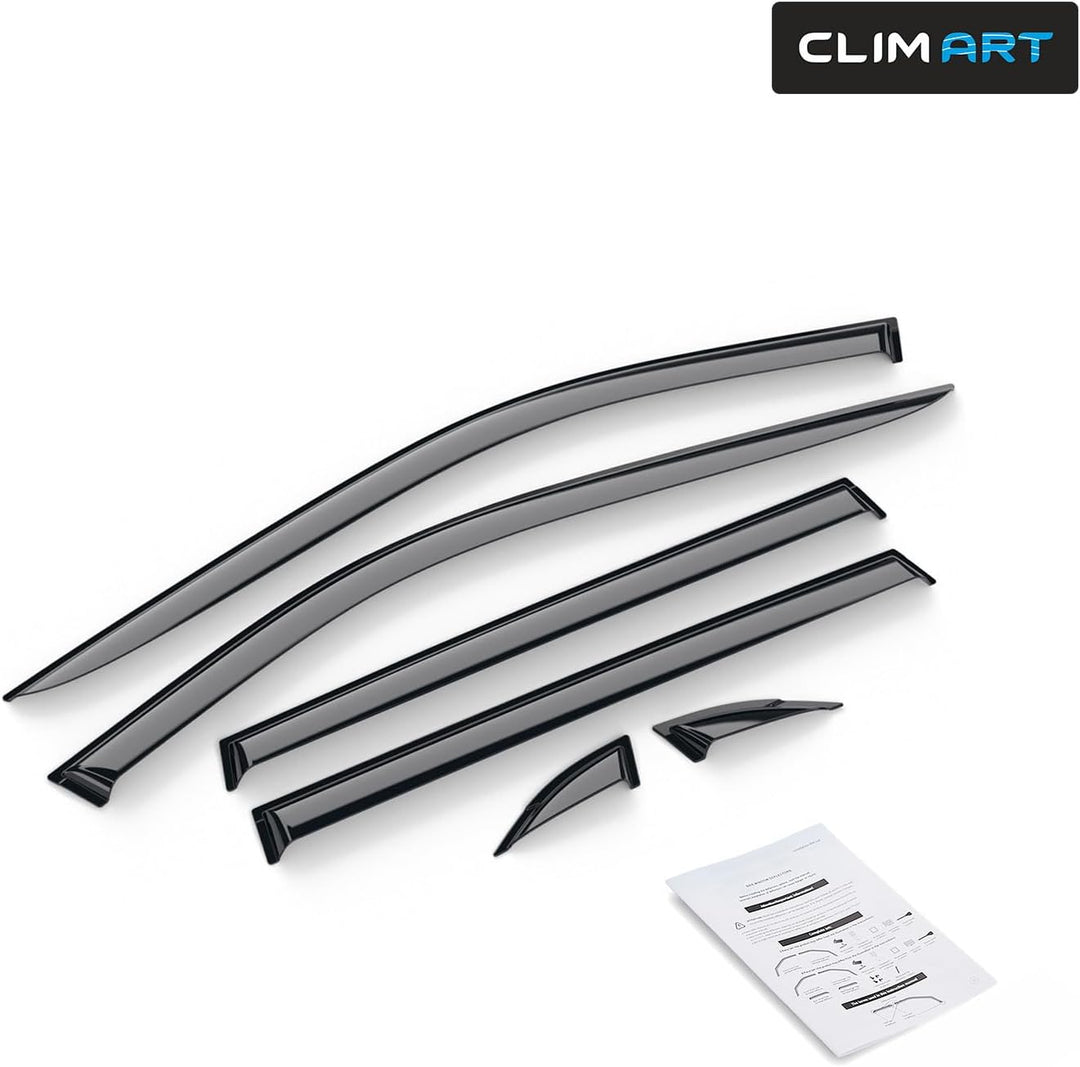 CLIM ART Windabweiser für/kompatible mit Toyota RAV4 2019-2025 (V) - Stick-on Regenabweiser - Autofe