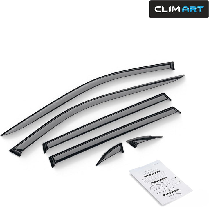 CLIM ART Windabweiser für/kompatible mit Toyota RAV4 2019-2025 (V) - Stick-on Regenabweiser - Autofe
