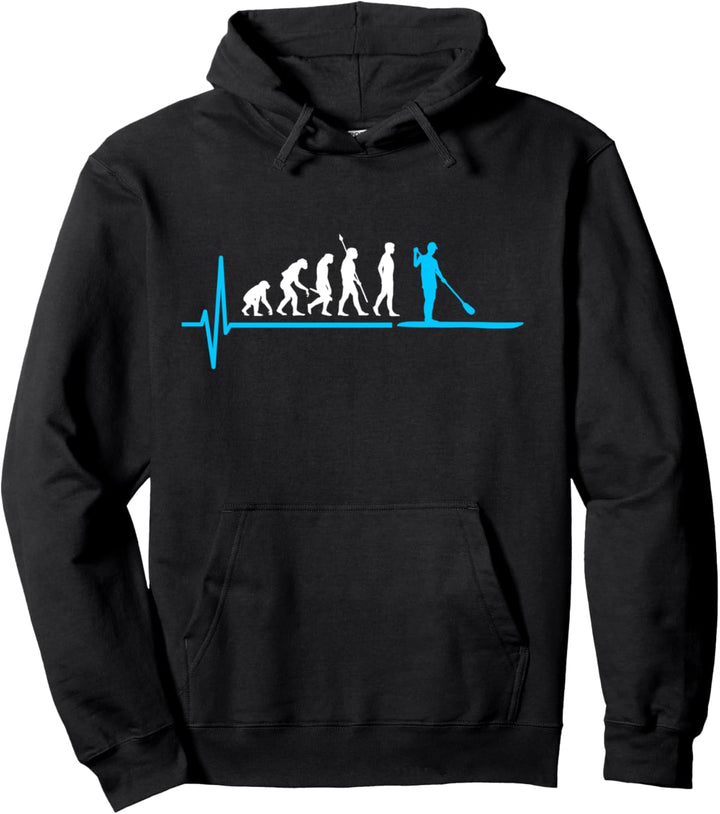Stand Up Paddle Evolution - SUP Herzschlag Pullover Hoodie