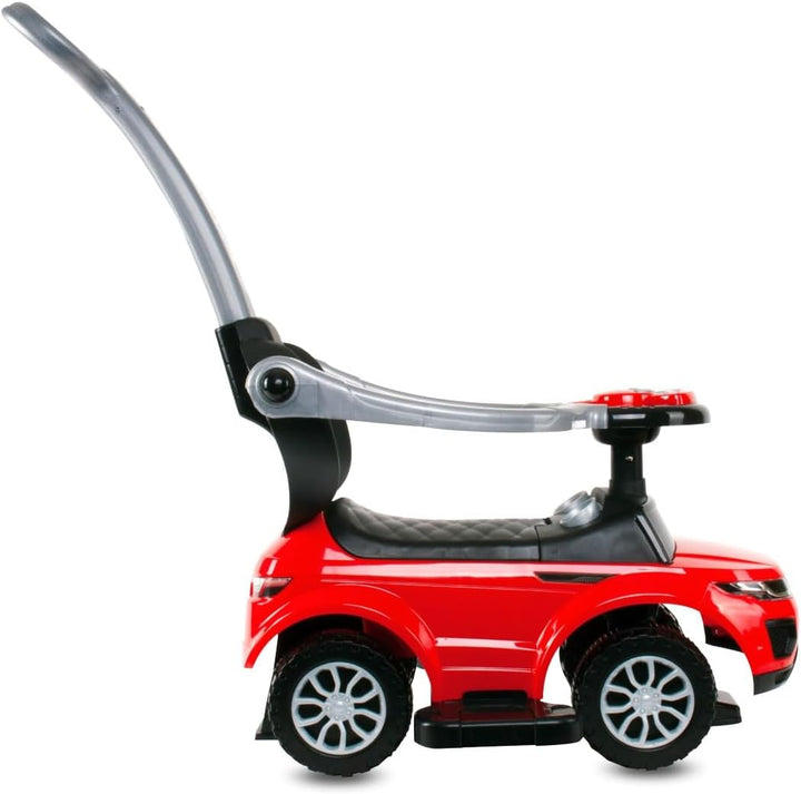 4in1 Kinderauto Rutschauto ab 2 Jahre und Schiebeauto mit Hupe und Musik, Rutschauto mit Stauraum un