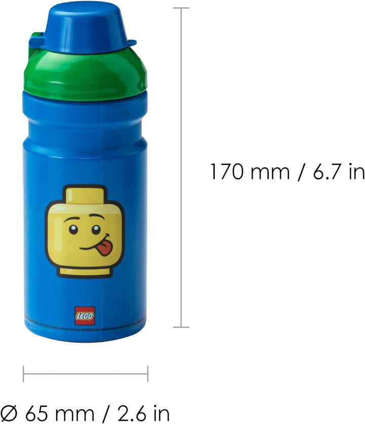 LEGO Iconic Lunch-Set. Brotdose & Trinkflasche, Junge, blau Blue, Blue