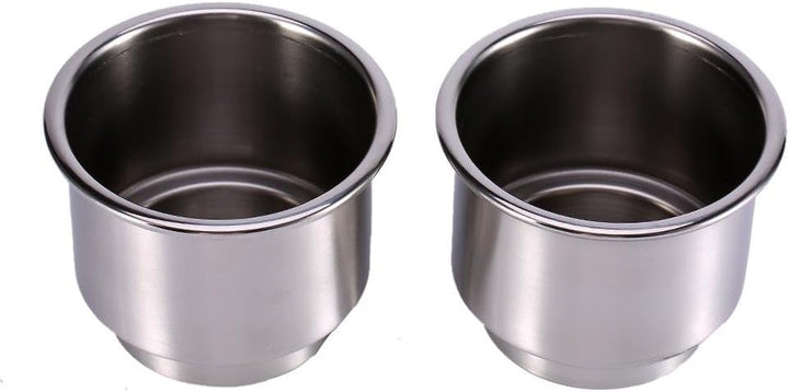 Keenso Auto Getränkehalter, 2 Stk Universal Perforierter Edelstahl Getränkehalter 10.5cm+9.5cm Geträ