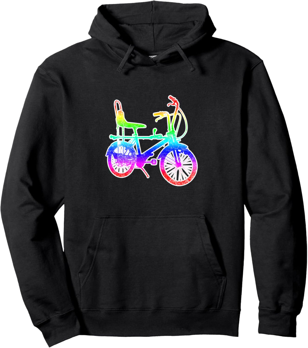 Bonanzarad Bike 70s Bonanza Hipster Fahrrad Rainbow Geschenk Pullover Hoodie