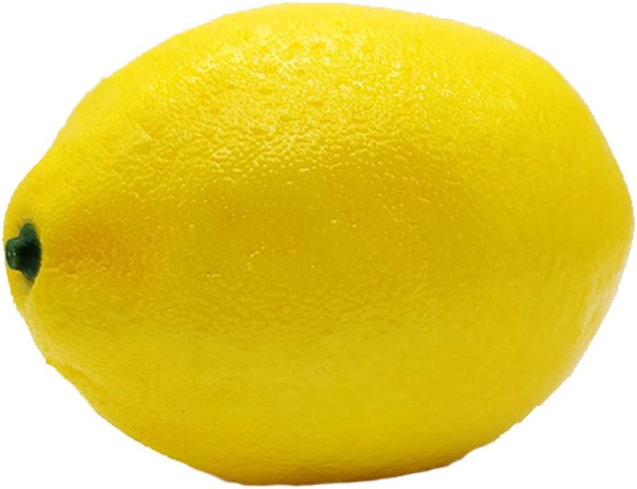 15 Stück Künstliche Zitronen 10cm x 7cm Kunstfrüchte Künstliche Gelbe Zitronen Schaum Zitrone für zu
