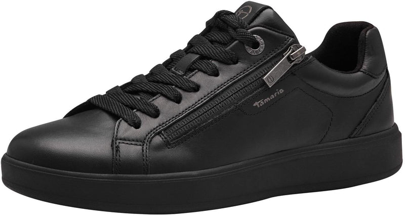 Tamaris Damen Low-Top Sneaker, Frauen Halbschuhe,Wechselfussbett,Comfort Lining 38 EU Schwarz, 38 EU