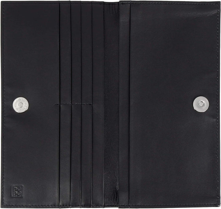 DUDU Damen Portemonnaie Elegant aus Leder schlankes Design mit Reissverschluss und Kreditkarten-Fäch