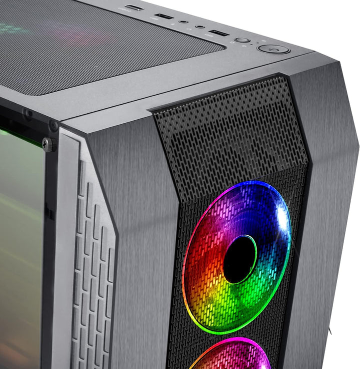SPIRIT OF GAMER - Rogue VI - PC Gamer ATX/Matx/ITX Gehäuse - Frontplatte Und Gehärtete Glaswand - 4