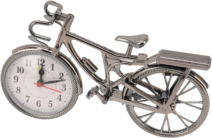 JTLB Fahrrad-Schreibtischuhr – Klassische Vintage Retro altmodische dekorative Metall-Antik-Fahrrad-