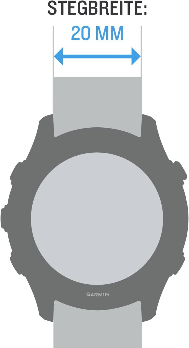 Garmin Schnellwechsel-Armband 20mm, passend für Venu, Venu 2Plus, Venu SQ/ SQ2, vivoactive 3/5, vivo