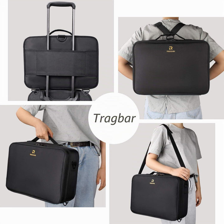 Relavel Kosmetiktasche Grosse Make up Tasche Reise Makeup Tasche Professionelle Makeup Organizer Tas