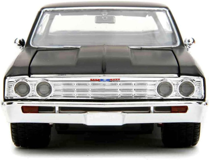 Jada Toys Fast and Furious Auto El Camino (1:24, schwarz) - Chevrolet El Camino 1967 aus dem Film Fa