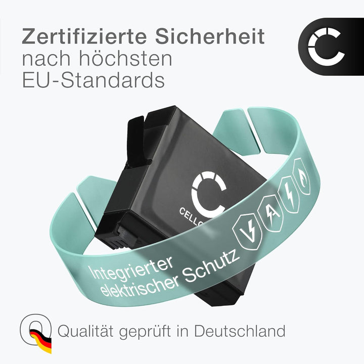CELLONIC, Akku für Kamera kompatibel mit GoPro Hero 4, 4 Black, 4 Silver, 4 Plus (3.8V, 1160mAh) 1x
