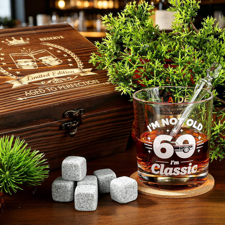 EXREIZST60. Geburtstag Geschenk Mann – Whisky Set 1966 Classic