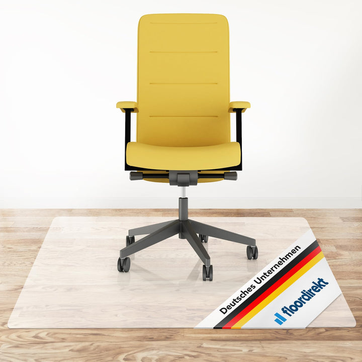 Floordirekt Bodenschutzmatte für Hartböden - Neo - halbtransparente Bürostuhlunterlage Bodenmatte St