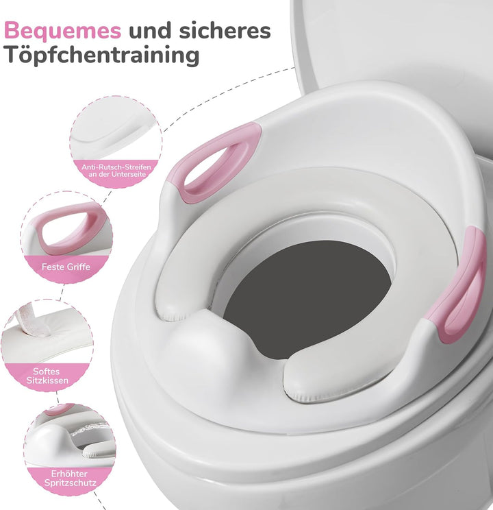 DEANIC Toilettensitz Kinder mit Tritthocker Kinder, Toilettensitz Kinder mit Treppe, WC Sitz Kinder