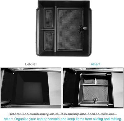 CDEFG Kompatibel mit Tesla Model 3 2024 Highland Mittelkonsole Organizer Aufbewahrungsbox Zentrale S