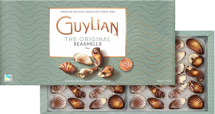 Guylian Meeresfrüchte Pralinen 500g – Original Premium Belgische Pralinen mit Nuss-Nougat Füllung un