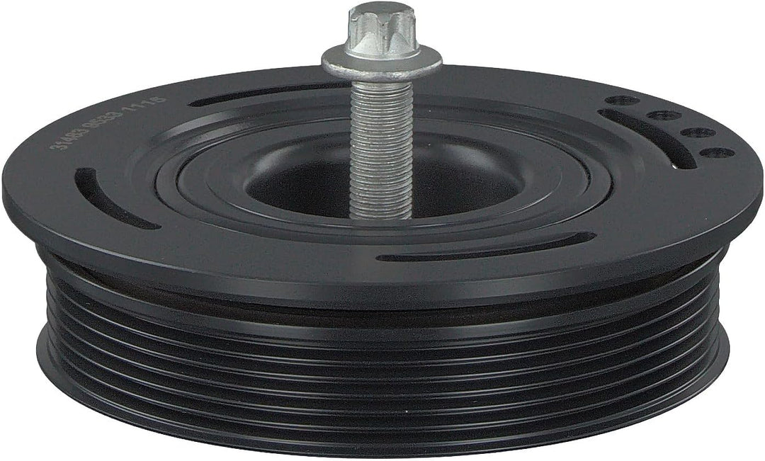 febi bilstein 33699 Riemenscheibe (entkoppelt) für Kurbelwelle, mit Schraube , 1 Stück