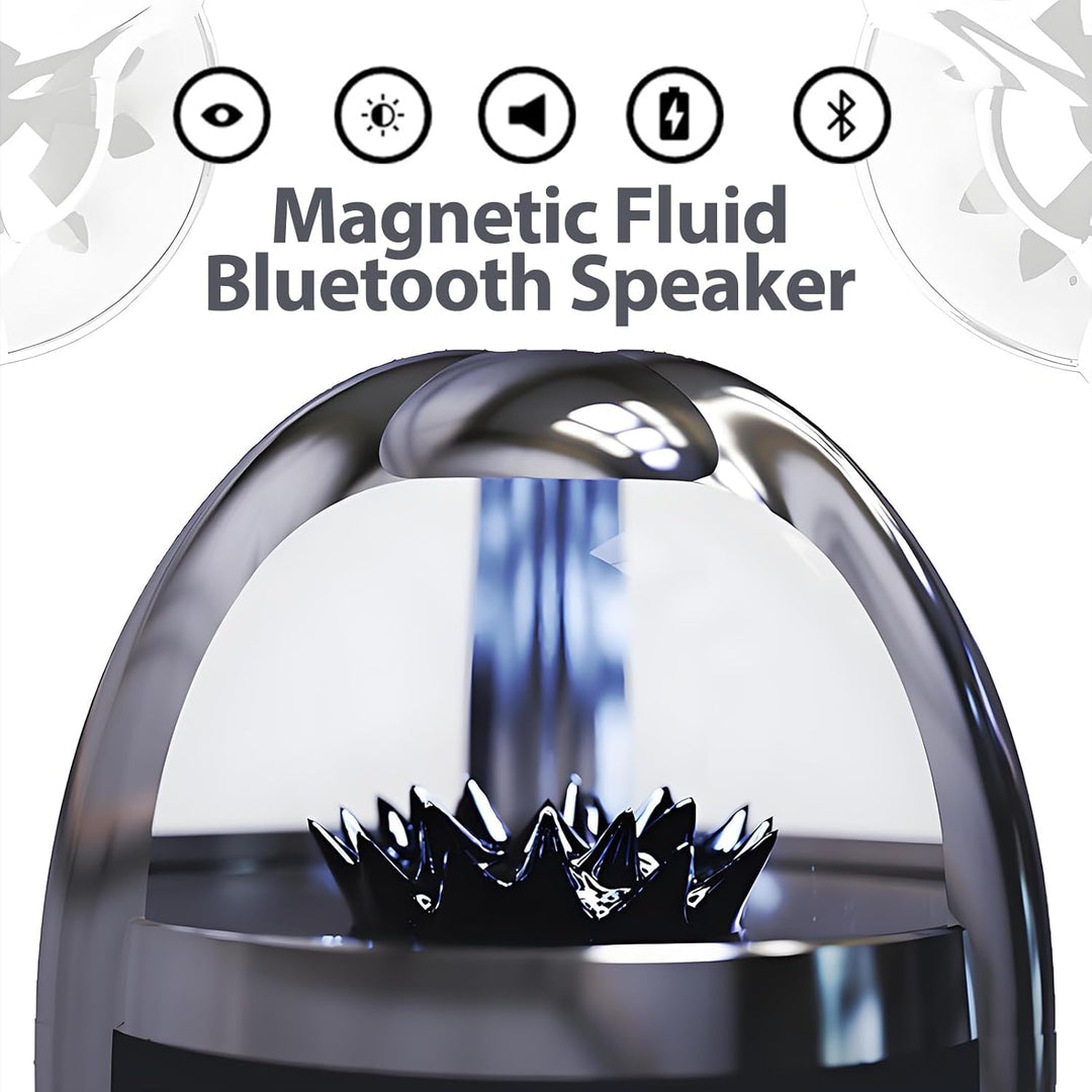 Elprico Ferrofluid Sound Visualizer, leuchtender magnetischer Ferrofluid Speaker, Dancing Ferrofluid