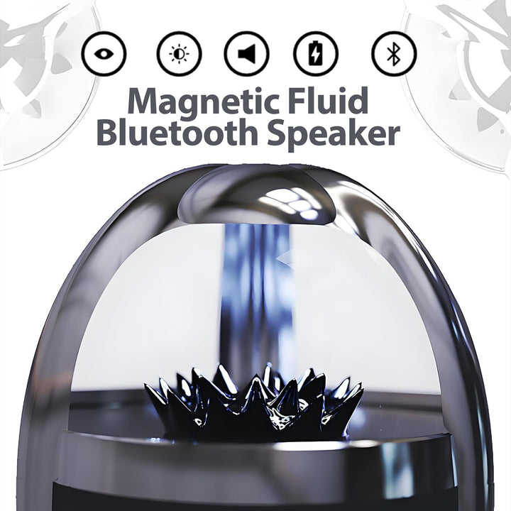 Elprico Ferrofluid Sound Visualizer, leuchtender magnetischer Ferrofluid Speaker, Dancing Ferrofluid