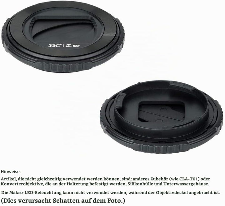 JJC Objektivdeckel für Olympus TG-7 TG-6 TG-5 TG-4 TG-3 TG-2 TG-1 Kamera ersetzt Olympus LB-T01 Obje