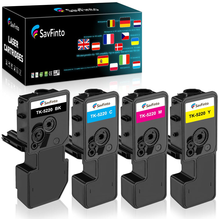 SavFinto Kompatibel für Kyocera ECOSYS M5521cdw Toner Ersatz für Kyocera TK5220 TK 5220 für Kyocera