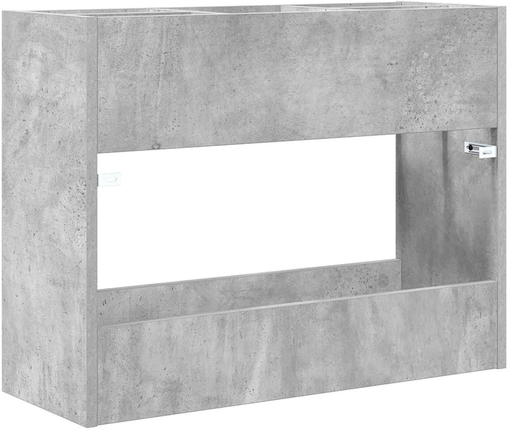 vidaXL Sonnenschirmhalter Beton Grau 65 x 24 x 50 cm Holzwerkstoff, Flur-Aufbewahrung, rechteckiger