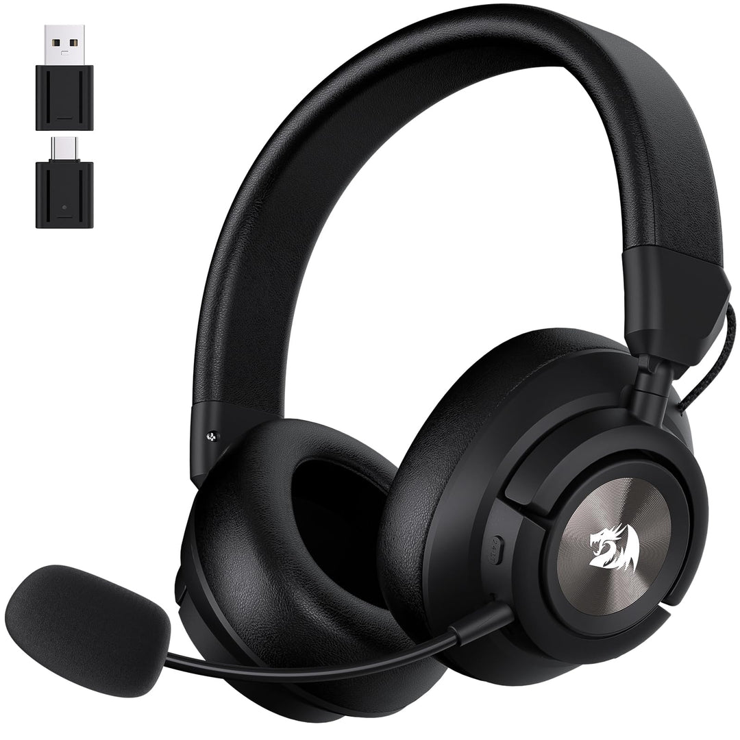 Redragon H889 Kabelloses Gaming-Headset 4-in-1 (2,4 GHz/BT/USB/3,5 mm), 51 h Akkulaufzeit, Laden wäh