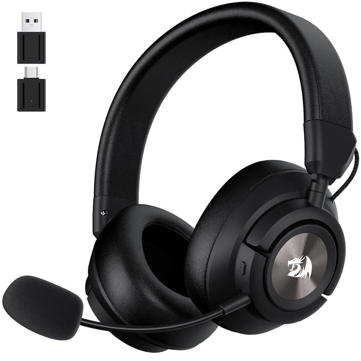 Redragon H889 Kabelloses Gaming-Headset 4-in-1 (2,4 GHz/BT/USB/3,5 mm), 51 h Akkulaufzeit, Laden wäh