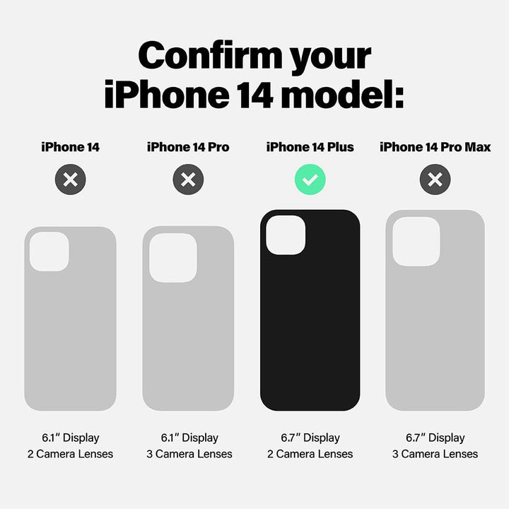 Incipio Grip Serie Multidirektional Griffigkeit Handyhülle für iPhone 14 Plus, Scharlach Rot/Weingut