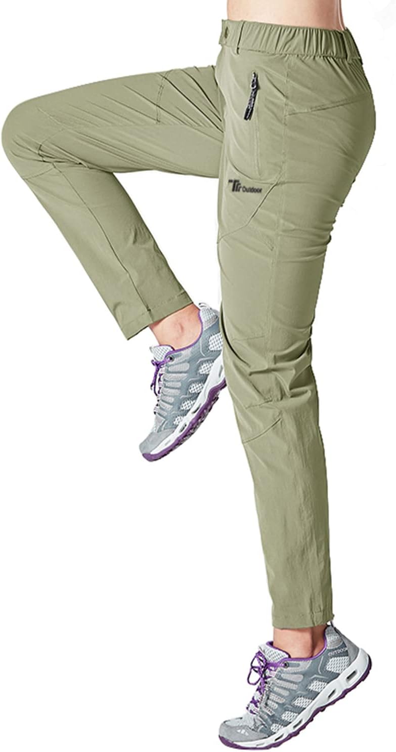 YSENTO Damen Wanderhose Outdoorhose Wasserdicht Schnelltrockend Stretch Trekkinghose Funktionshose m
