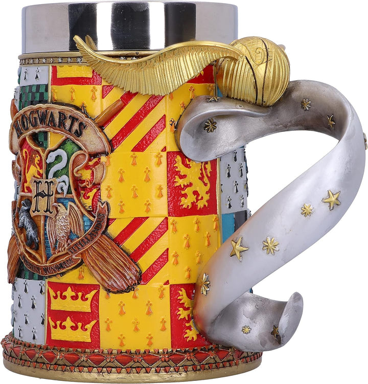 Nemesis Now Collectable Tankard Harry Potter Golden Snitch Quidditch Sammelkrug, Metal, Gelb, 1.25 p