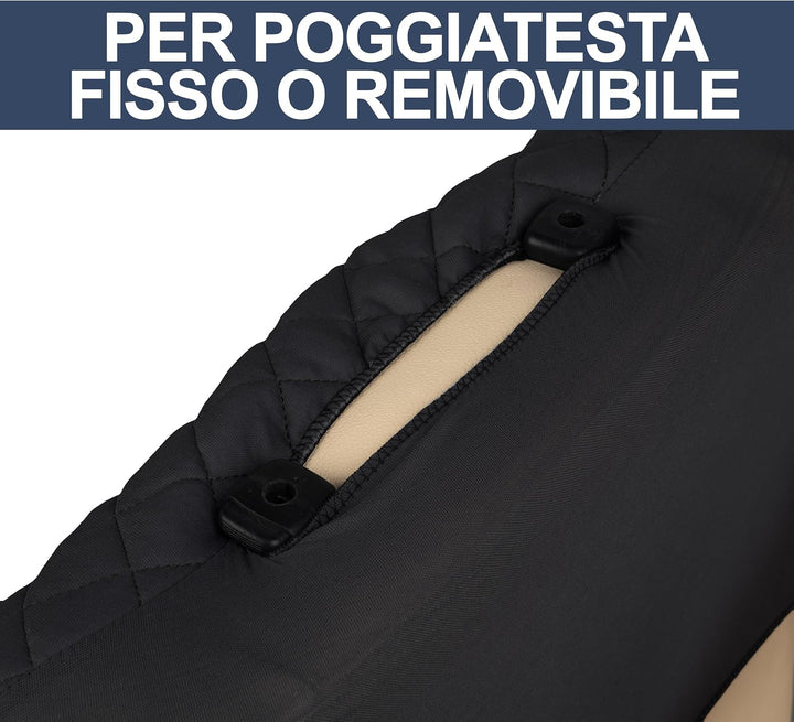 Auto Accessori Lupex A23 Universal Auto Sitzbezug Schonbezüge Vorne Hinten (Komplett-Set zweifarbig,