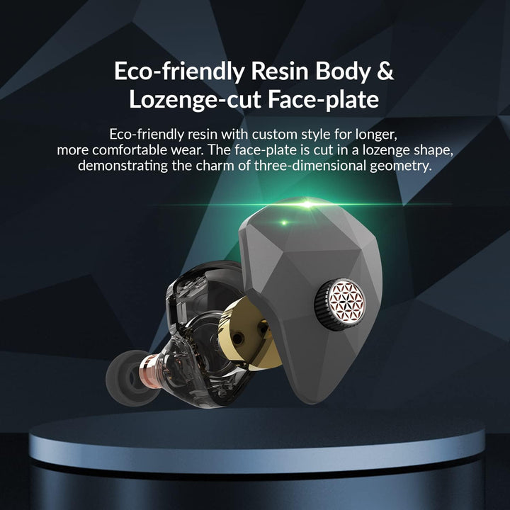 HIDIZS MM2 HiFi In-Ear-Monitor-Kopfhörer, Magneto statische Hybrid Dual Treiber, Hi-Res IEMs mit 3 T