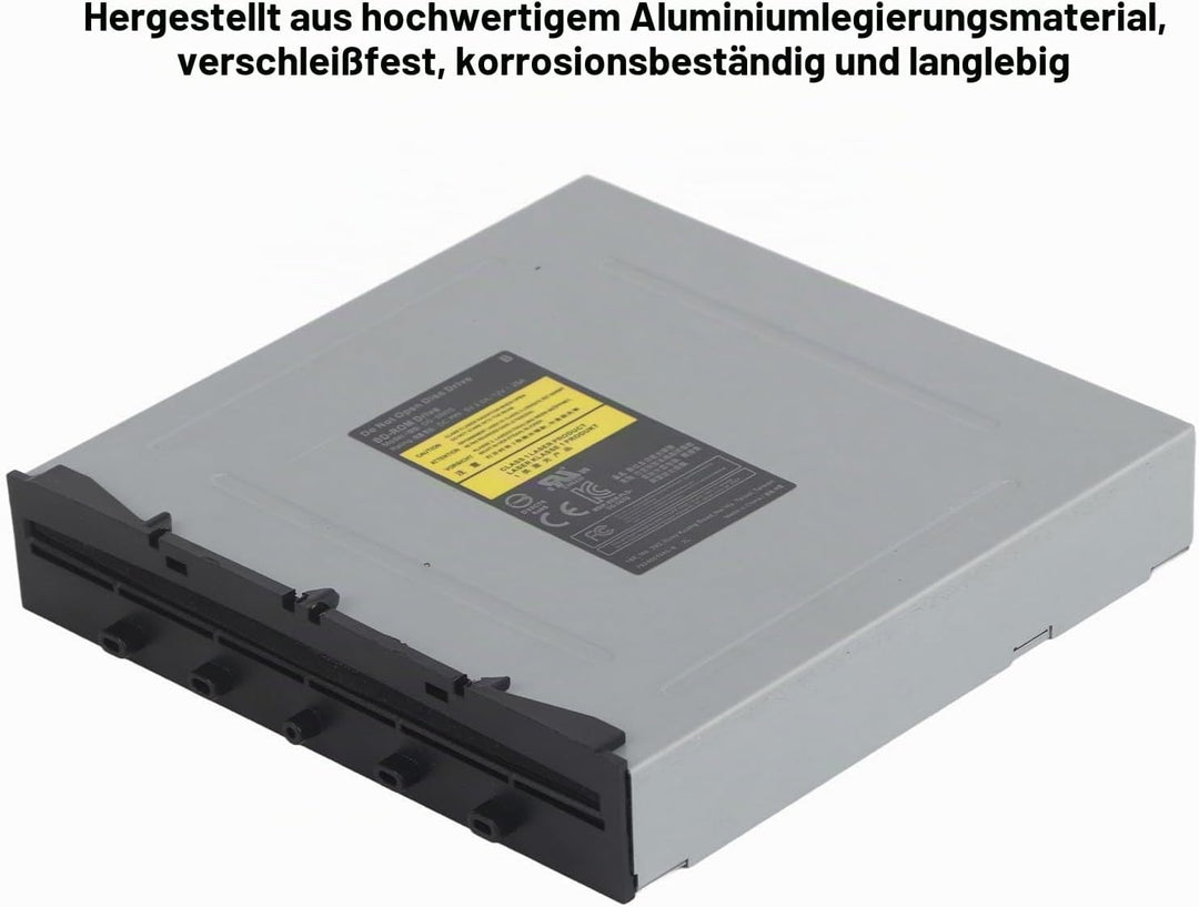 PUSOKEI Optisches Laufwerk für One X DG-6M5S-Spielekonsole, integriertes Laufwerk, tragbare Aluminiu