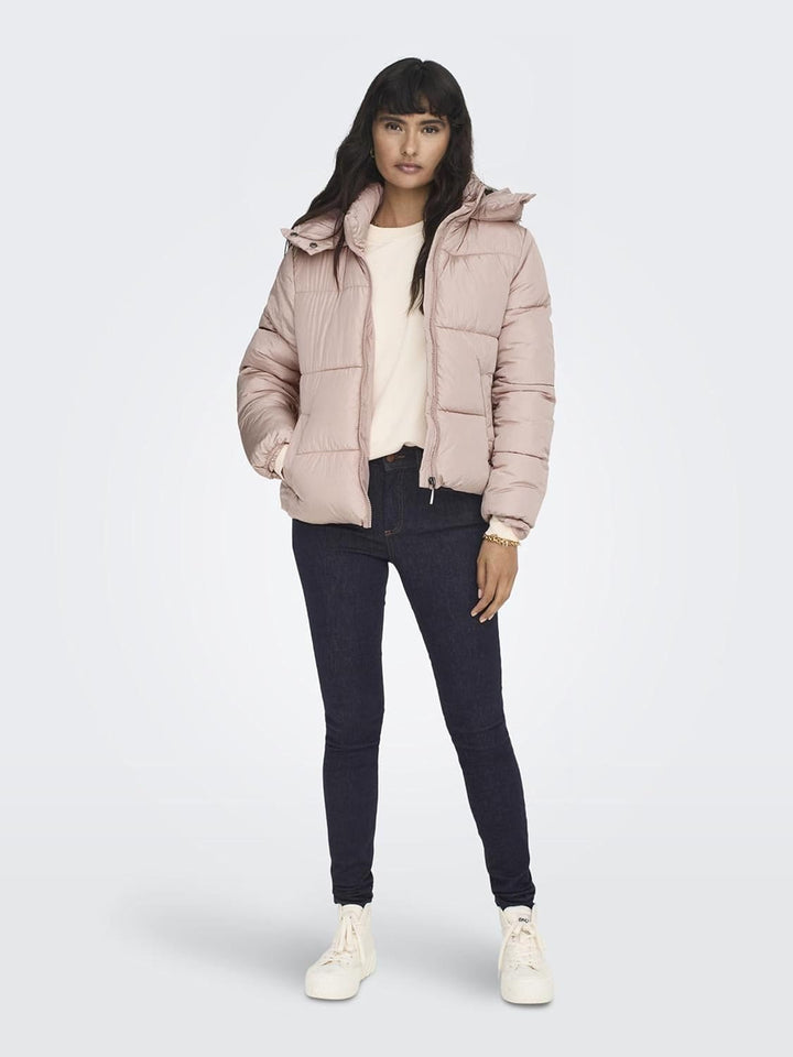 ONLY female Daunenjacke Hoch geschlossen Steppjacke XS Misty Rose, XS Misty Rose