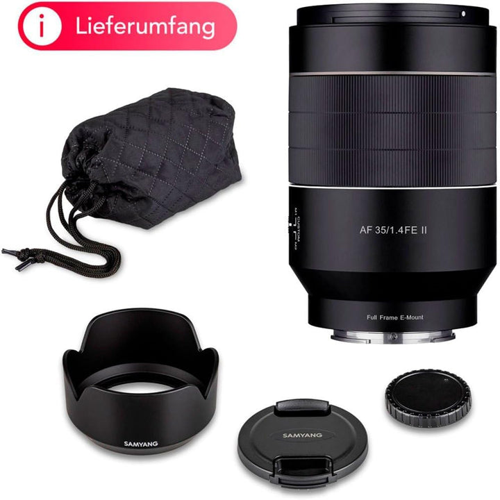 Samyang AF 35mm F1,4 II FE für Sony E – Autofokus Vollformat & APS-C Weitwinkel Objektiv Festbrennwe