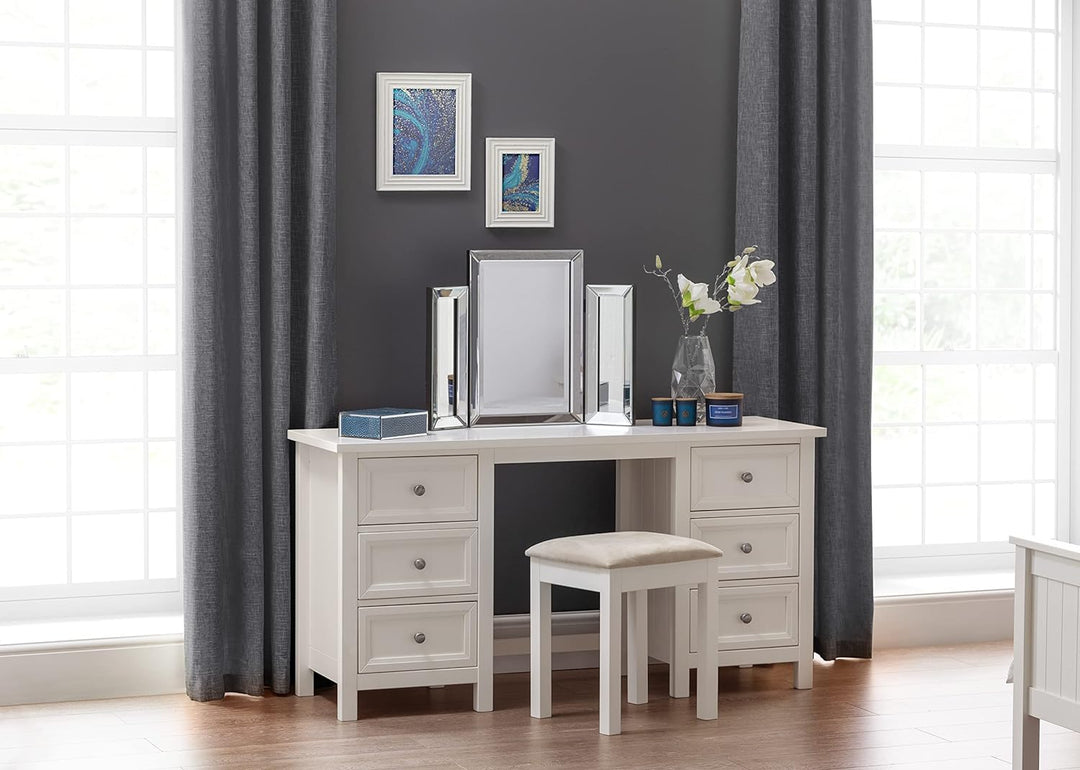 Julian Bowen Maine Schminkhocker, weiss Weiss (Surf White), Weiss (Surf White)