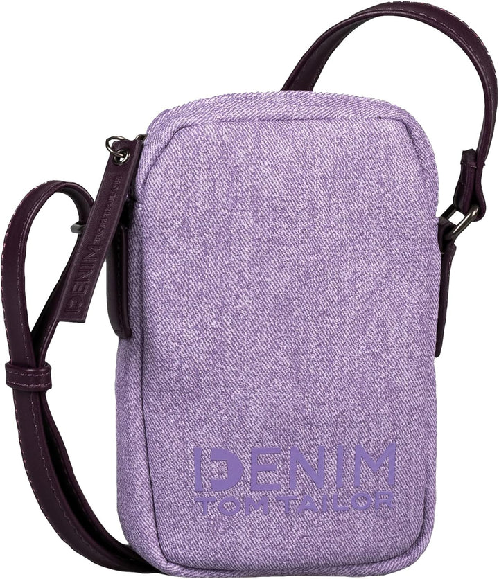 DENIM TOM TAILOR bags Jessy Damen Handytasche Umhängetasche Mittelgross Lila