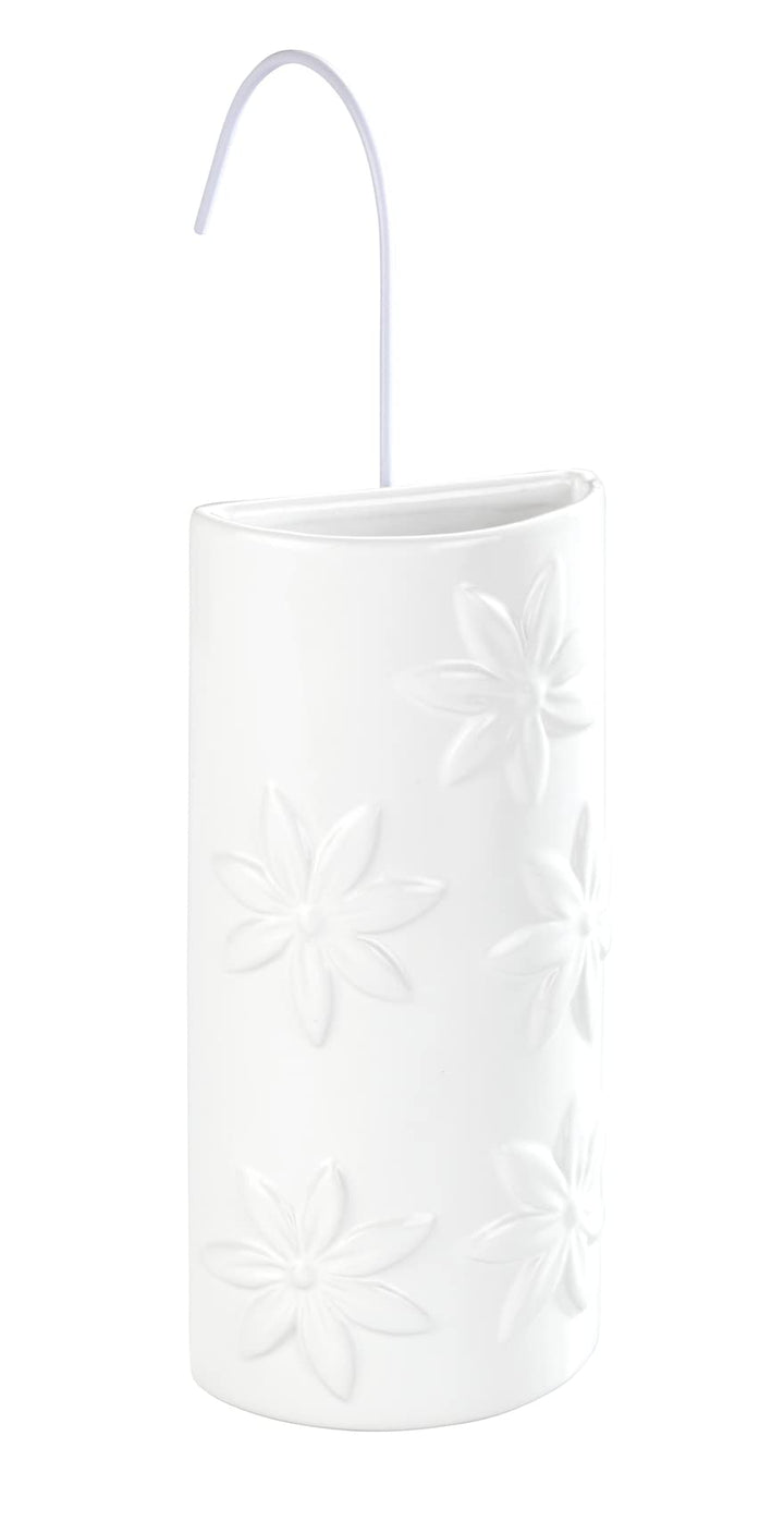 Wenko Luftbefeuchter Blumen Keramik, Raumbefeuchter mit Blumenverzierung für die Heizung Humidificad