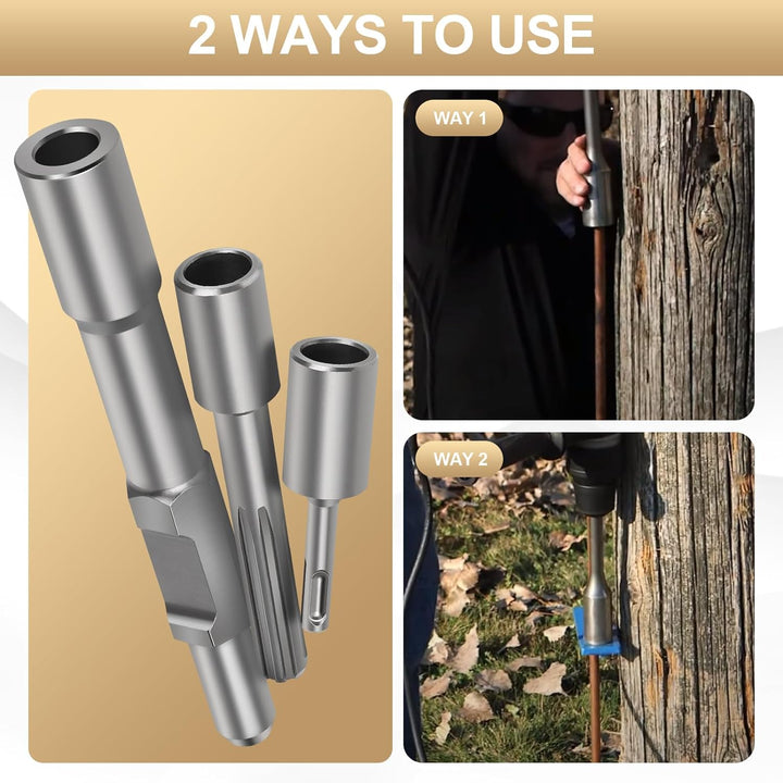 CPROSP SDS HEX Erdnageleintreiberzum Einstecken von Erdungsstäbe Innen Ø 20,5 mm x Aussen Ø 35mm x 2