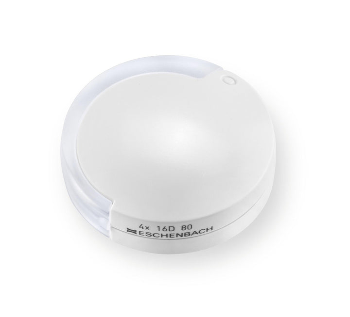 Eschenbach Optik Lupe Einschlaglupe mobilent 4x, weiss, mit Umhängekordel 4,0 x, 4,0 x