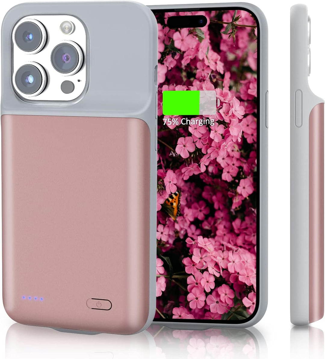 HUOBAO Batteriehülle für iPhone 14 Pro, [6000mAh] Ladekoffer für iPhone, schützende tragbare Ladetas