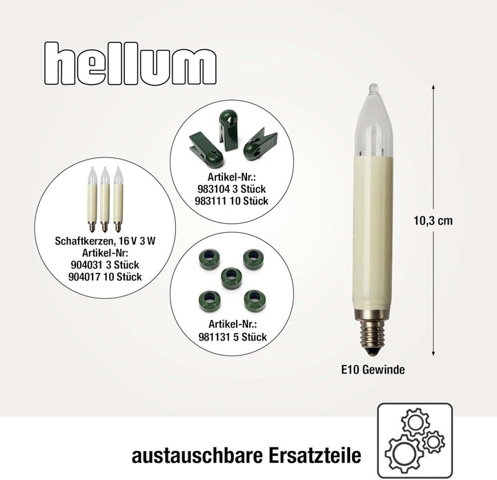 hellum Lichterkette aussen Weihnachten, Lichterkette Weihnachtsbaum Made-in-Germany, 11,2m Lichterke