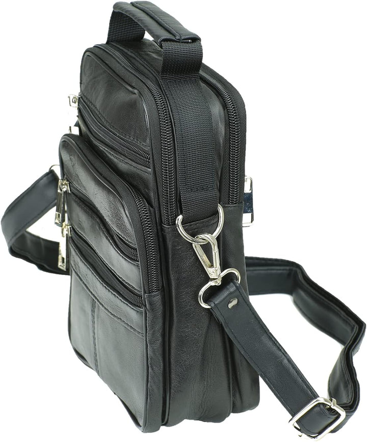 Echt Leder Herren Arbeitstasche Umhängetasche Herrentasche Schultertasche Messenger Flugbegleiter in