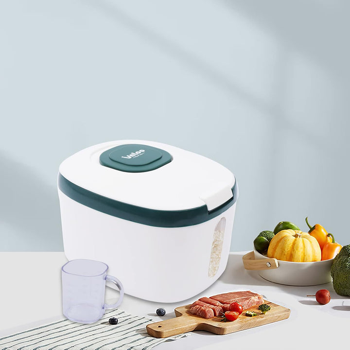 Bathrena 5KG Reisspender|Küche Sammlung Eimer Reis Box Reis Zylinder Insekten-Proof Feuchtigkeit-Bew