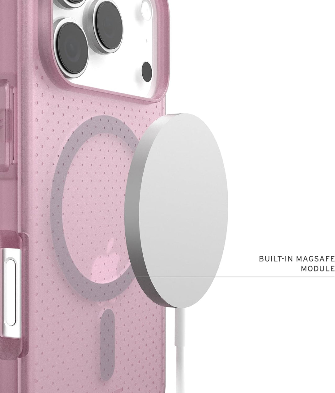 URBAN ARMOR GEAR Dot Case Apple iPhone 17 Pro Hülle (Magnetring, Abgeflachte Ecken, Wireless Chargin