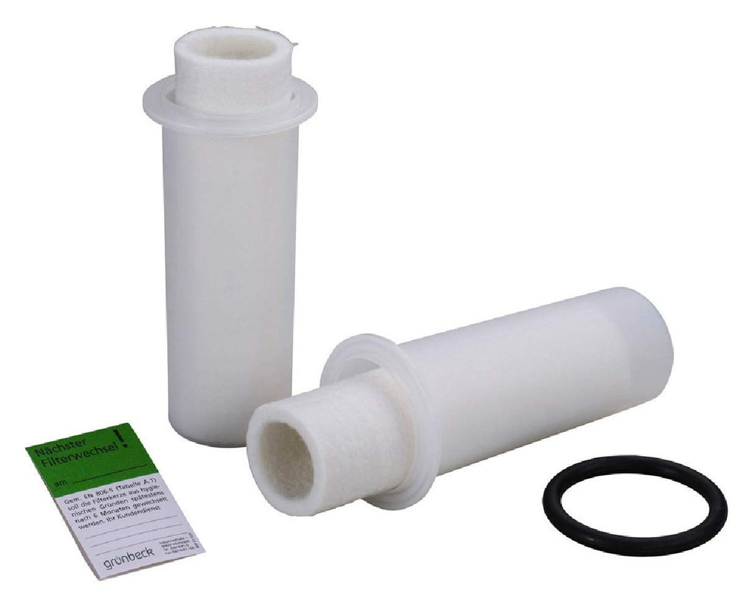 Grünbeck Ersatzfilter für Wasserfilter FS 1" 2er Pack (50 µm mit Schutzglocke) (Filterhülse Vlies Fi